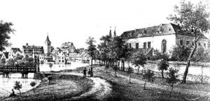 Stadt Calbe -Schloss 1840